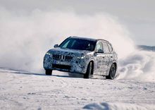 Helt nye BMW iX1 vinterkjøring