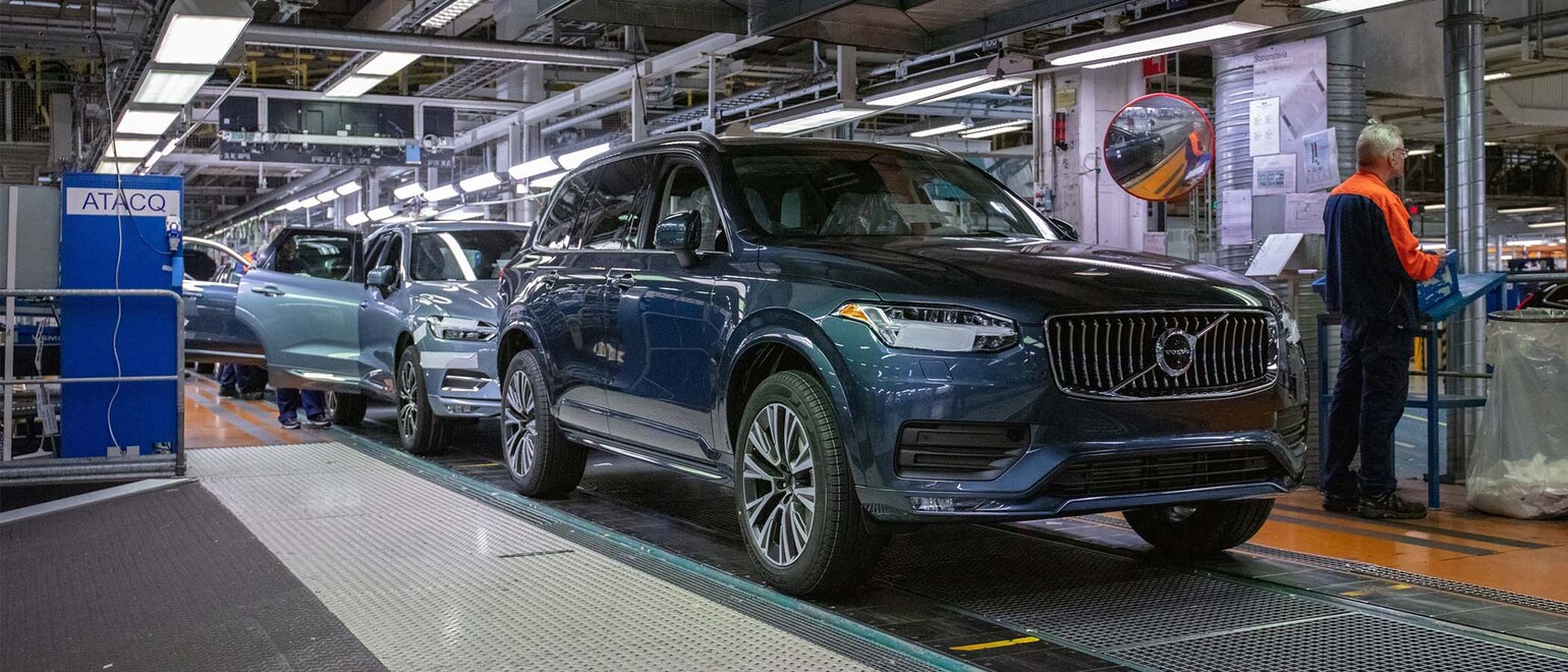 Bilde av Volvo XC90 på Volvo-fabrikken Bilde av Volvo XC90 på Volvo-fabrikken