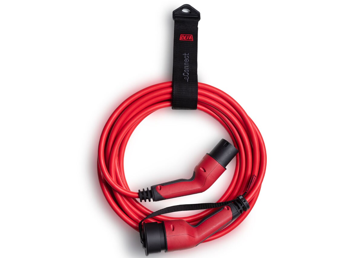 Bilde av en DEFA Mode 3 ladekabel Type 2