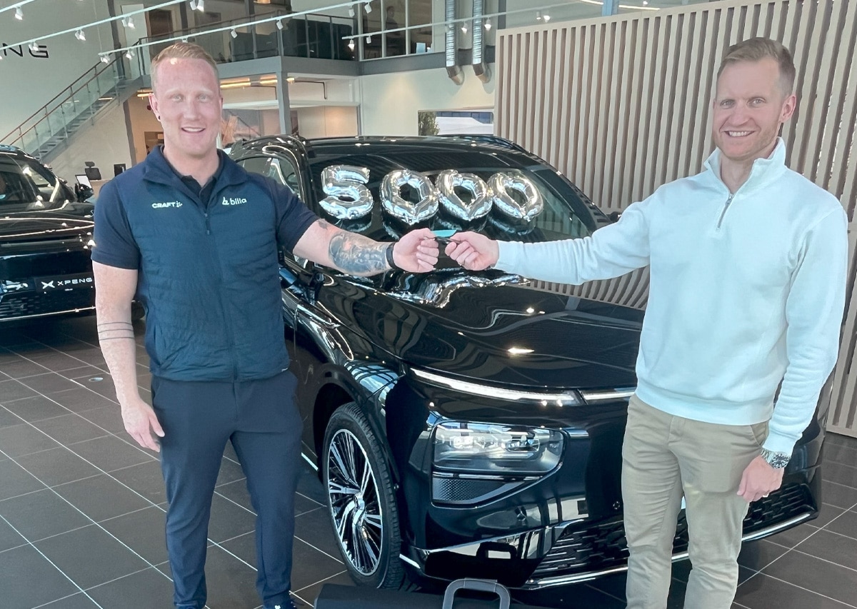 XPENG runder 5000 biler i Norge