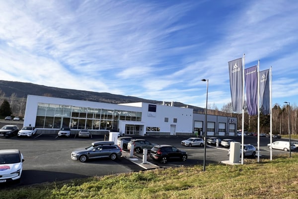 Bilia Lillehammer fasade Volvo