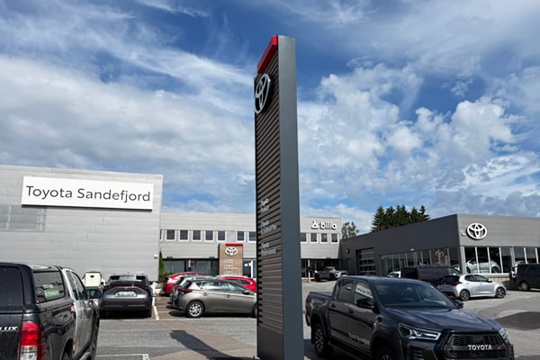 Toyota Bilia Sandefjord Fasade