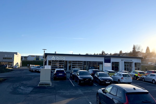 Bilia Gjøvik Volvo fasade