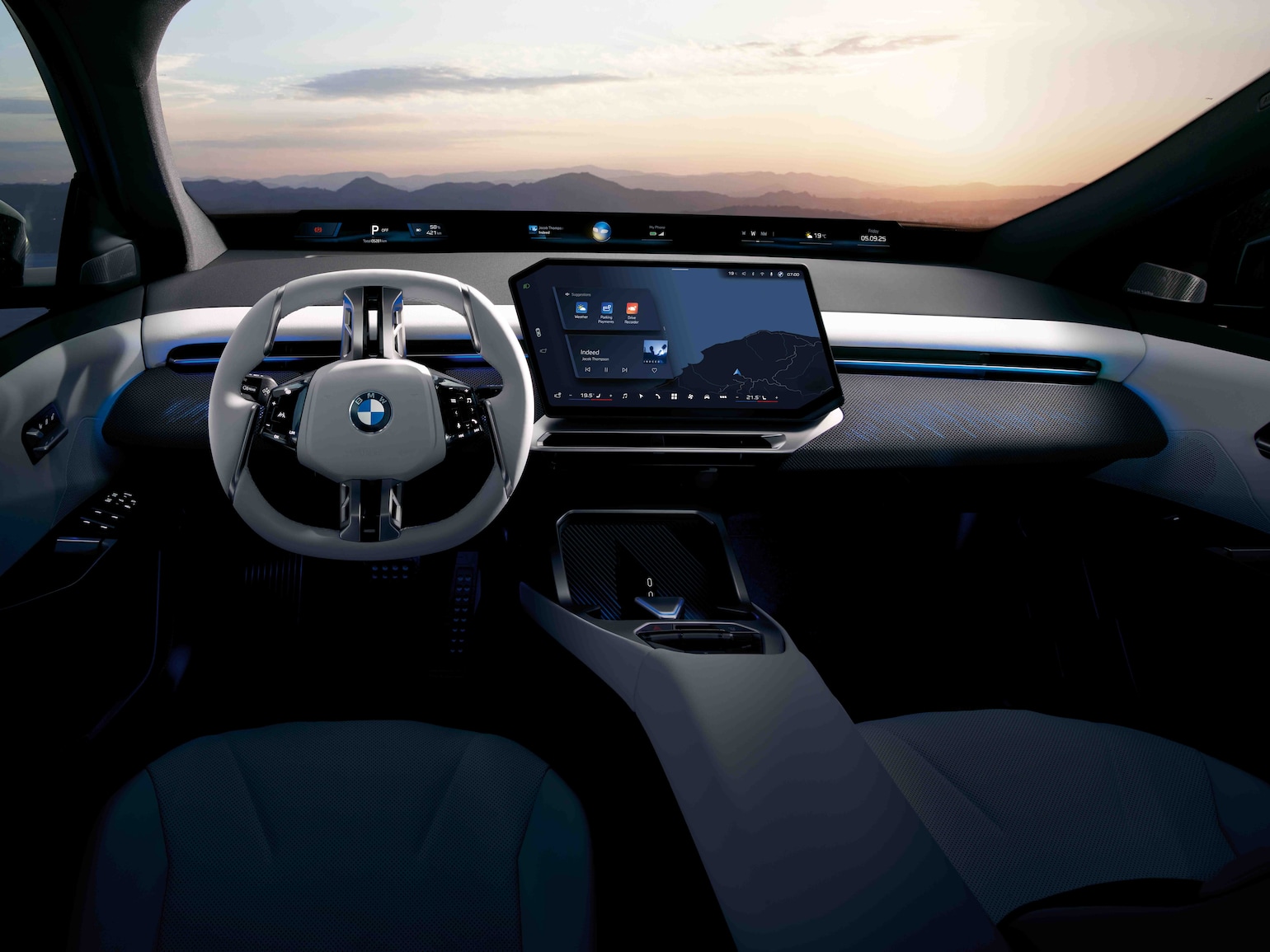 Nye BMW iX3 interiør