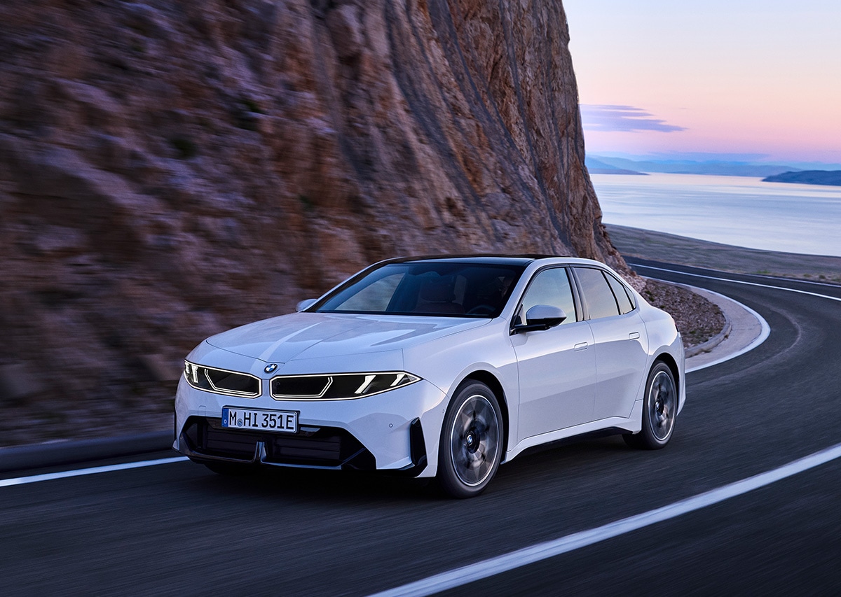 BMW i3 First Edition i solnedgang