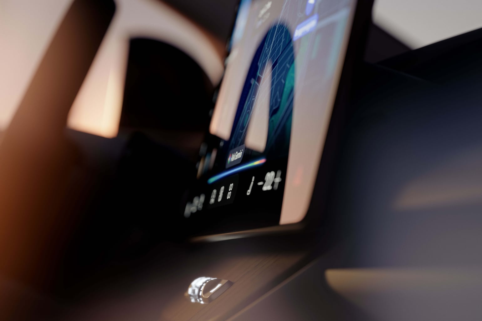 Volvo EX60 central screen