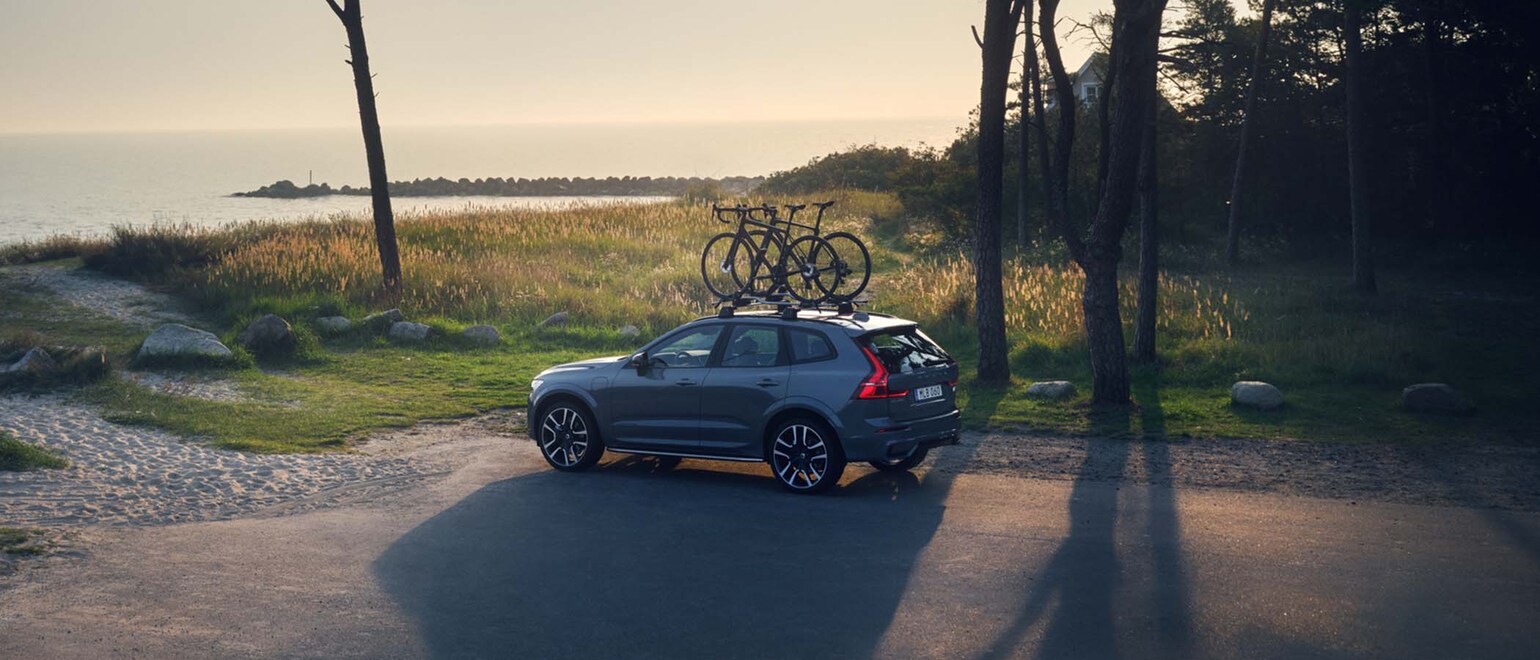 Volvo XC60 med sykkelstativ