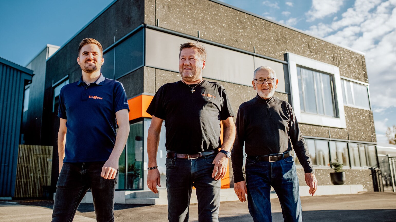Anders Greftegreff, Bjarne Brøndbo og Arne Brøndbo fra Bil1Din Anders Greftegreff, Bjarne Brøndbo og Arne Brøndbo fra Bil1Din